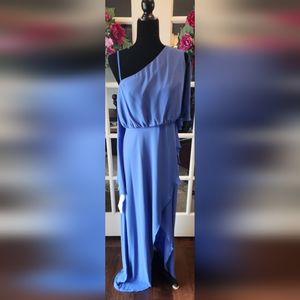 NWT BCBGMAXAZRIA 1-SHOULDER DRESS (8) (MSRP$298)